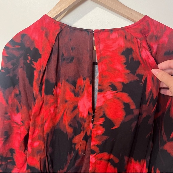 KOBI HALPERIN Halsey Floral-Print Midi Dress | medium - Picture 12 of 13